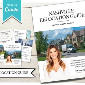 Real Estate Relocation Guide | Relocation Tool | City Welcome Template | Lead Magnet | Community Guide | Local City Guide | Real Estate