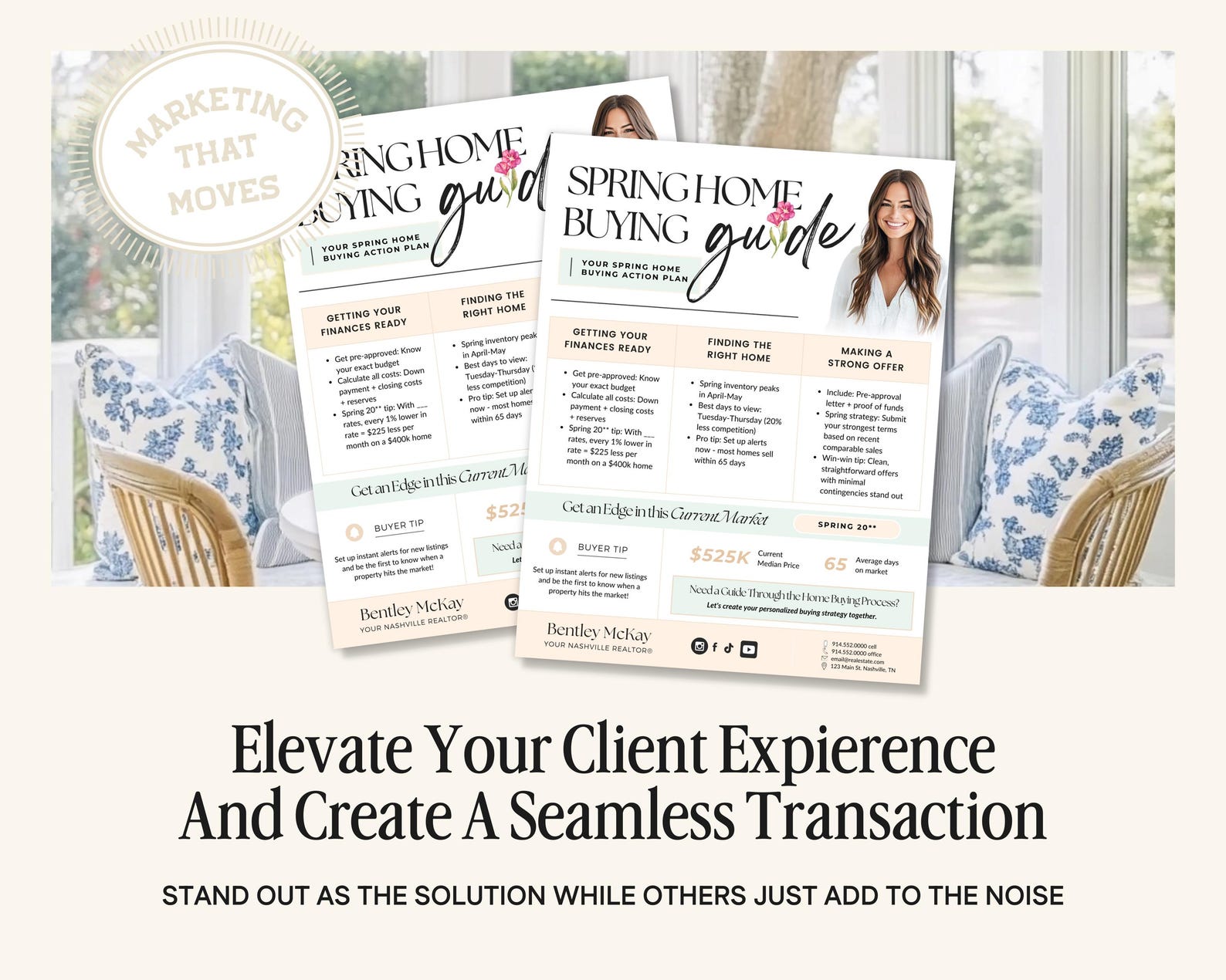 Spring Buying Tips Handout | Real Estate Marketing Flyer | Spring ...
