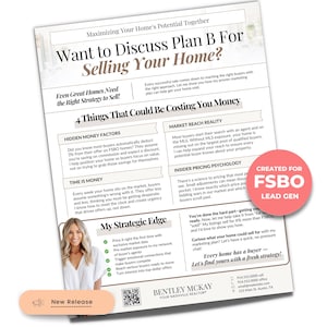 Folleto de venta por propietario / Folleto de FSBO / Folletos de generación de clientes potenciales de FSBO / Seguimiento de venta por propietario / Sistema de seguimiento de folletos / Correo de FSBO