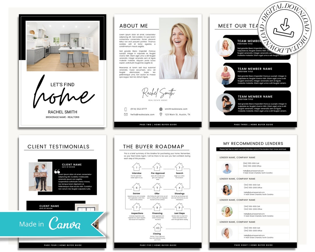 17 Pg Real Estate Home Buyer Guide Clack Buyer Packet Realtor Estate