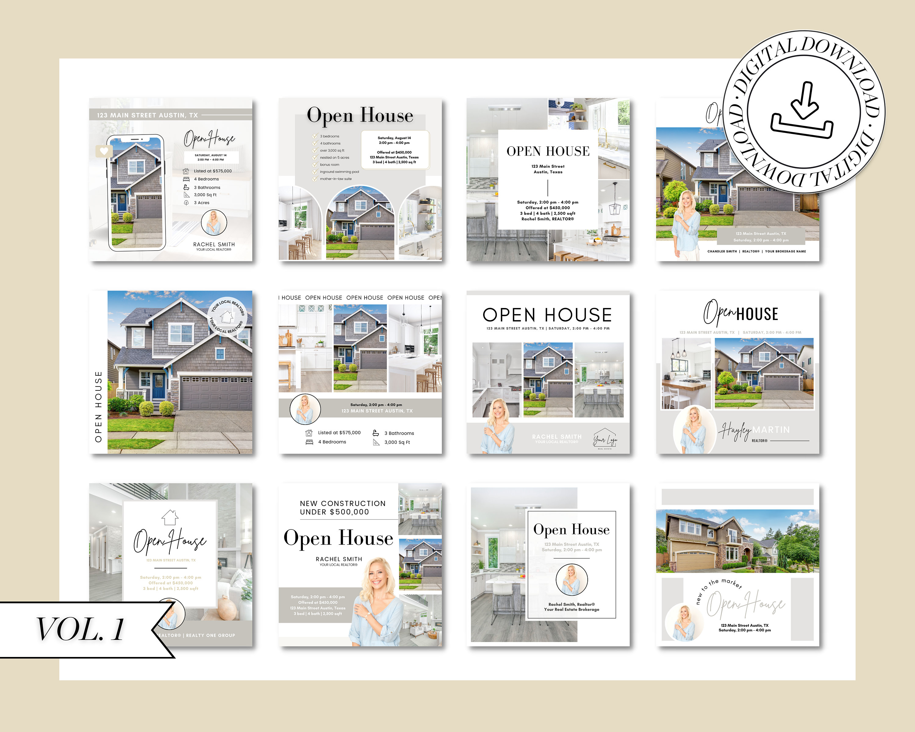 20 Open House Social Media Posts | Real Estate Listing Updates | Open ...