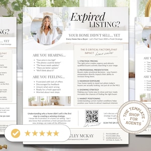 Real Estate Expired Listing Flyer | Real Estate Marketing | Canva Template | Real Estate Template | New Agent Flyer | Expired Listing Letter