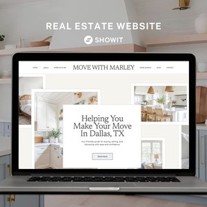Real Estate Showit Website | Real Estate Agent Website Template | Showit Website Template | Website for Real Estate Marketing | Real Estate