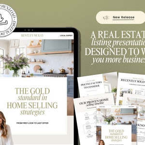 Real Estate Listing Presentation | Real Estate Marketing | Home Seller Guide | Listing Packet | CMA Packet | Prelisting Packet Canva | Buyer