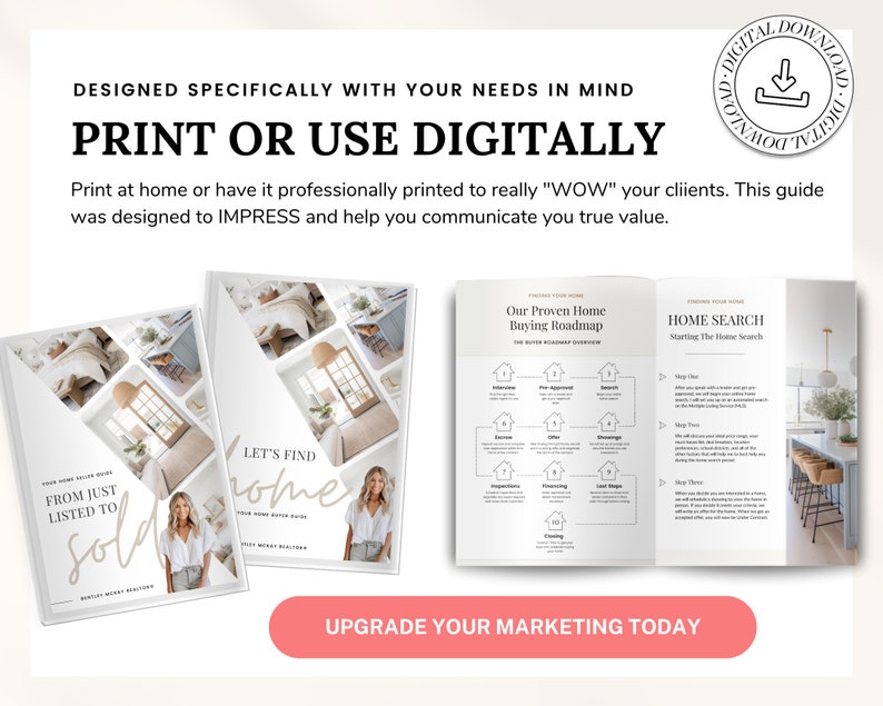Real Estate Seller Guide & Home Buyer Guide Bundle | Real Estate Marketing | Home Seller Guide | CMA Packet | Listing Presentation | Canva image 8