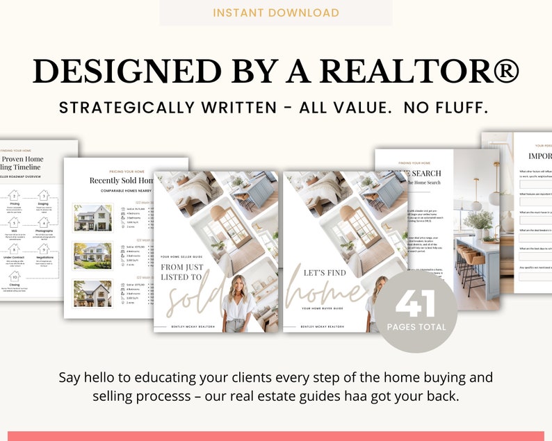 Real Estate Seller Guide & Home Buyer Guide Bundle | Real Estate Marketing | Home Seller Guide | CMA Packet | Listing Presentation | Canva image 9