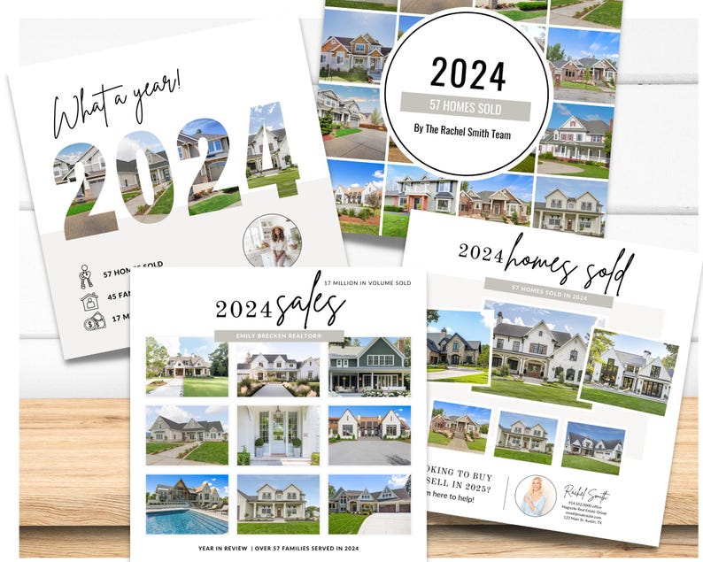 Real Estate New Year Social Media Posts | 2024 2025 Year in Review Sold ...