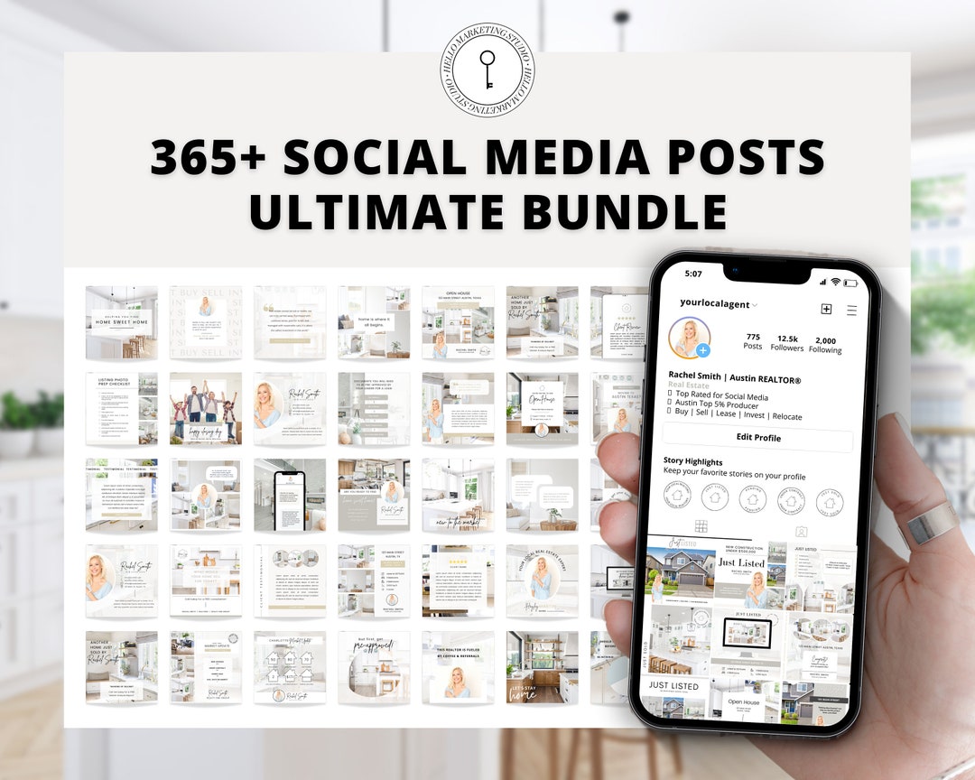 365+ Ultimate Real Estate Social Media Posts Bundle | Instagram Posts ...