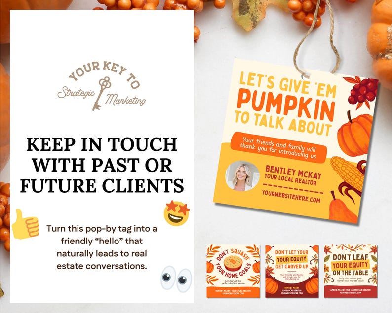 Fall Pop-by Bundle | Referrals Pop-by | Real Estate Marketing | Past ...