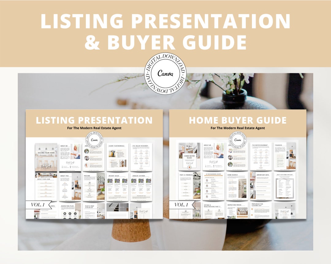 Vol 1 | Real Estate Listing Presentation | Home Buyer Guide | Real ...