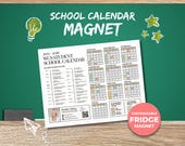 School Year Calendar 2026-2027 | School Year Schedule Mailer | Back-to-School | Real Estate Farming | Fall Real Estate Marketing | Canva