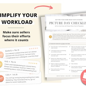 Real Estate Home Staging Checklist | Photography Checklist | Staging Checklist | Pre Listing Photo Checklist | Realtor Marketing Resource