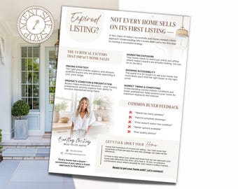 Real Estate Expired Listing Flyer | Real Estate Marketing | Canva Template | Real Estate Template | New Agent Flyer | Expired Listing Letter