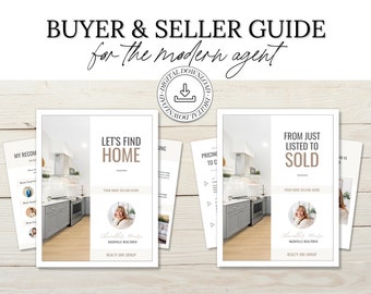Real Estate Seller Guide & Home Buyer Guide Bundle | Real Estate Marketing | Home Seller Guide | CMA Packet | Listing Presentation | Canva