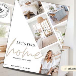 Real Estate Home Buyer Guide | Buyer Packet | Real Estate Marketing | Real Estate Canva Template | Buyer Roadmap | 17 Editable Pages -Vol 1
