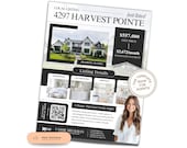 Just Listed Flyer Template | Just Listed Flyer | Real Estate Marketing | Editable Canva Template | Real Estate Lead Generation | Canva Flyer