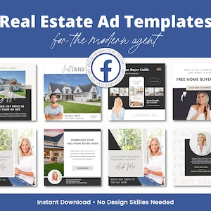 Real Estate Facebook Ad | Real Estate Ads | Facebook Ad Template | Instagram Ads | Lead Magnet | Real Estate Marketing | Advertising | Ads