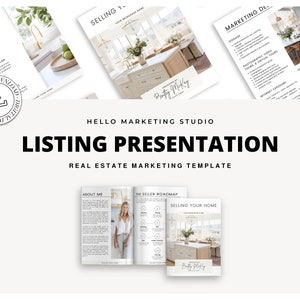 Real Estate Listing Presentation | Real Estate Marketing | Home Seller Guide | Listing Packet | Home Seller | Prelisting Packet Canva | Sell
