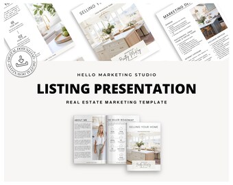 Real Estate Listing Presentation | Real Estate Marketing | Home Seller Guide | Listing Packet | Home Seller | Prelisting Packet Canva | Sell