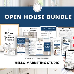 Open House Bundle | Real Estate Marketing Materials | Open House Sign In | Real Estate Marketing | Buyer Guide | Open House | Marketing | 2