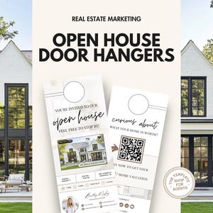 Deurhanger open huis | DoorKnocking makelaar | Vastgoedlandbouw | Vastgoedmarketing | Deurhanger | Opendeurdag vastgoedmarketing
