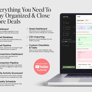 The image is a collage of various elements, including a laptop displaying a dashboard, a dashboard with a list of goals, and a laptop screen showing a transaction dashboard. The image does not contain any text that can be described in a concise manner.