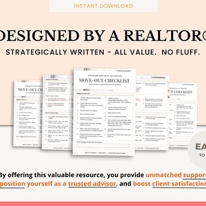 Real Estate Moving Checklist | Moving Guide | Printable Moving Checklist | Moving Checklist | Real Estate Marketing | Moving Flyer | To-Do image 4