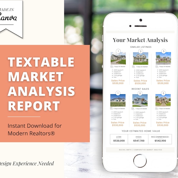 Cma Excel Template Etsy Cma Excel Template Etsy