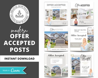 20 Under Contract Social Media Posts | Listing Updates | Real Estate Instagram Posts | Real Estate Canva Templates | Home Buyer Guide | Vol1