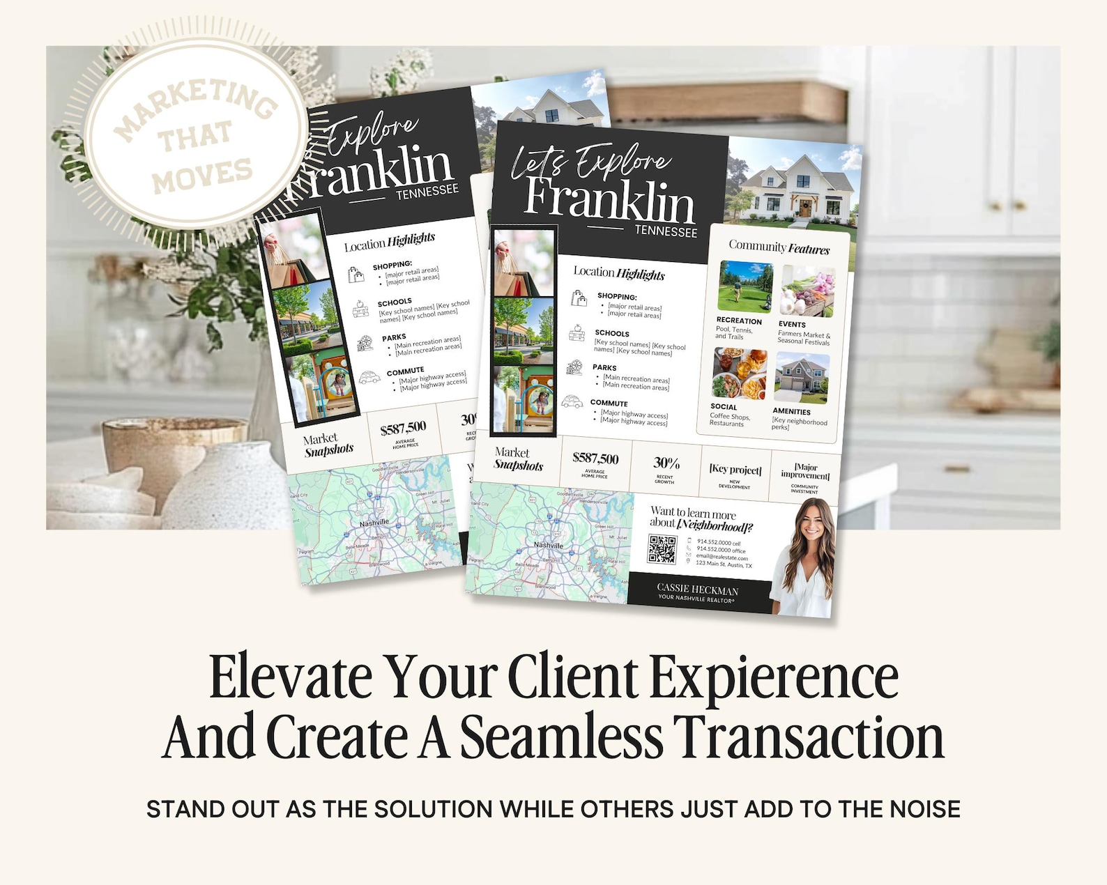 Local Neighborhood Highlights Flyer | Community Guide | Real Estate ...