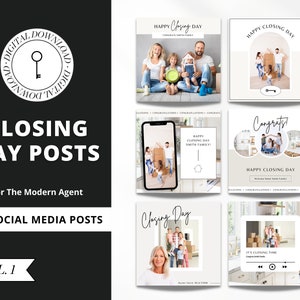 10 Abschlusstag Social Media Posts | Social Media-Immobilien | Immobilienmarketing | Werbeartikel | Facebook | Instagram | Canva | Vol 1