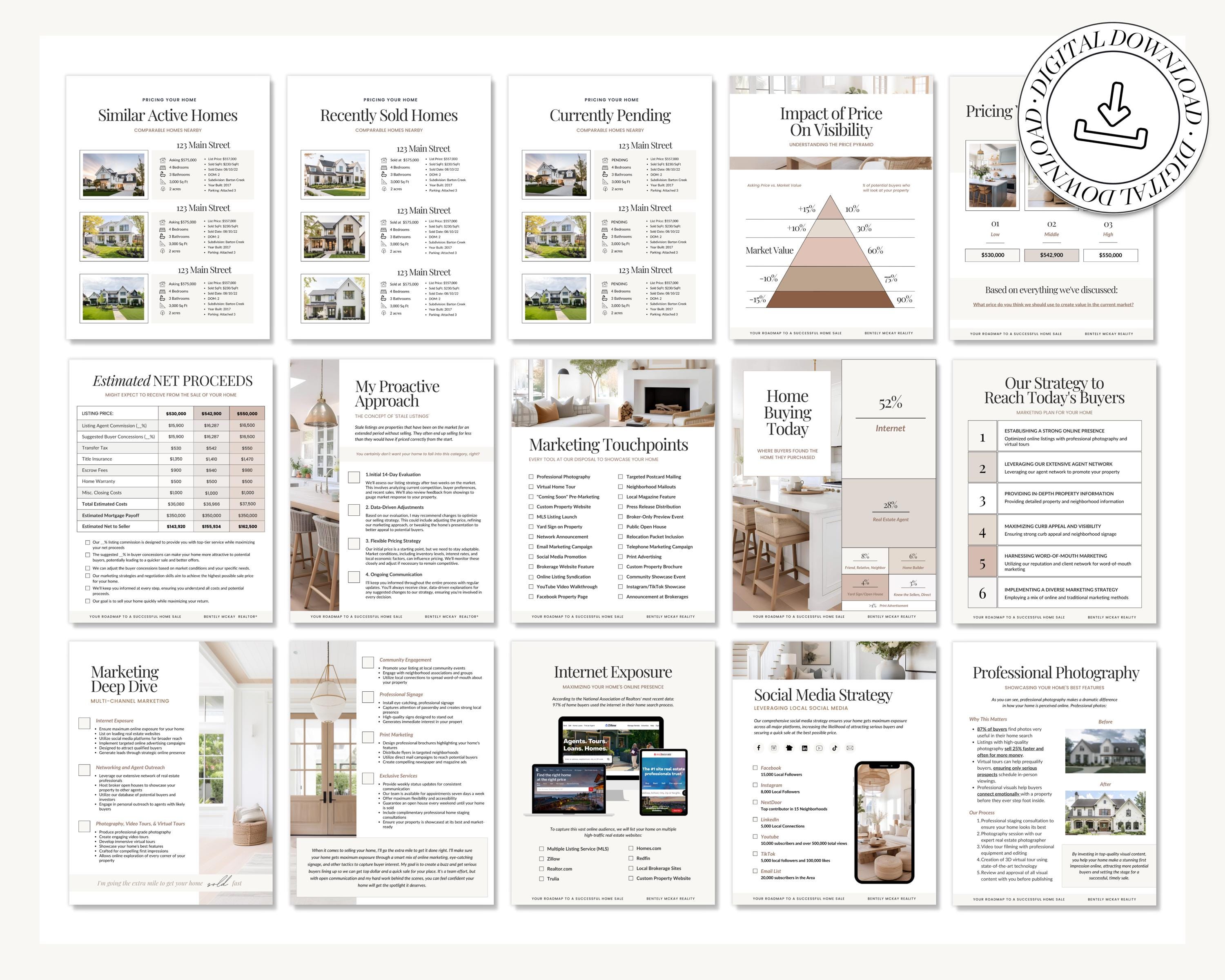 The Real Estate Listing Presentation | 2026 Seller Guide | Canva ...