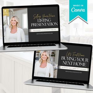 Real Estate Listing Presentation & Home Buyer Presentation Bundle | Real Estate Marketing | Home Buyer Presentation | Home Seller | Canva