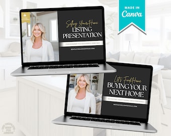 Real Estate Listing Presentation & Home Buyer Presentation Bundle | Real Estate Marketing | Home Buyer Presentation | Home Seller | Canva