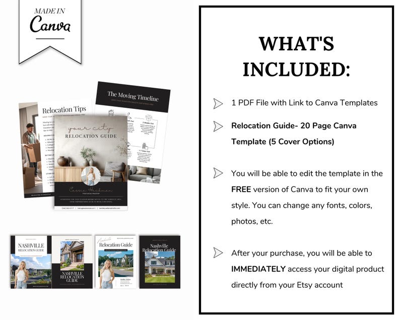 Relocation Guide Cover Real Estate Relocation Guide | Relocation Tool | City Welcome Template ...