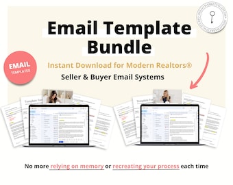 21 Seller & 17 Buyer Email Templates | Real Estate Agents | Buyer Agent System | Email Templates | Real Estate Email System | Buy and Sell