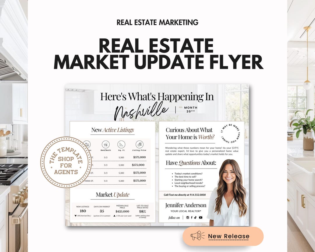 Real Estate Market Update Flyer | Real Estate Flyer | Market Update ...