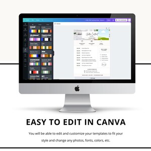 May include: A computer screen displaying a Canva design template for an "Under Construction" sign. The template features a green and white landscape with a white text box that says "Under Construction". The template is easy to edit and customize in Canva.