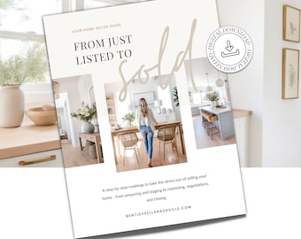 Seller Guide Freebie | Real Estate Presentation | Agent Marketing | Seller Guide | Listing Packet | Pre-Listing Presentation | Listing