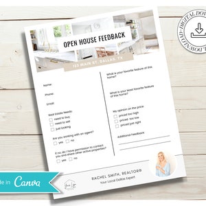 Open House Feedbackbogen | Agent Marketing Materialien | Tag der offenen Tür | Listing Präsentation | Verkäufer Guide | Kaufberatung | Vol 2