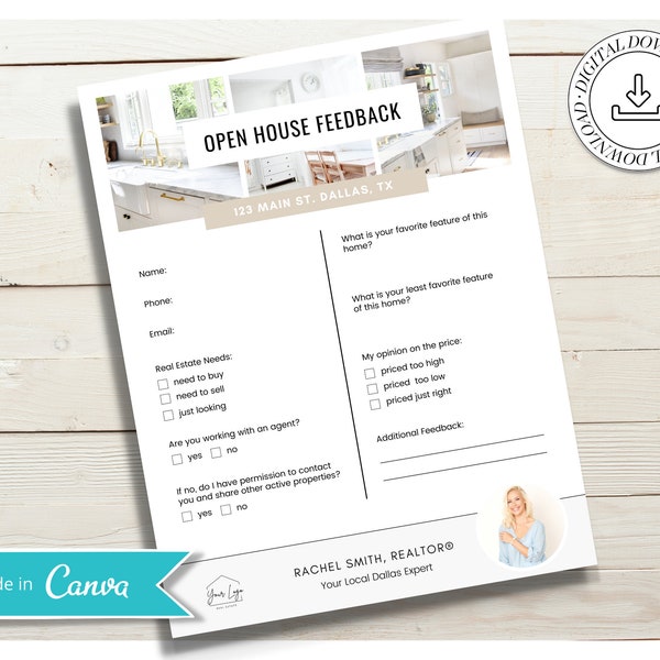 Open House Feedback Sheet | Agent Marketing Materials | Open House Sign In | Listing Presentation |  Seller Guide | Buyer Guide | Vol 2