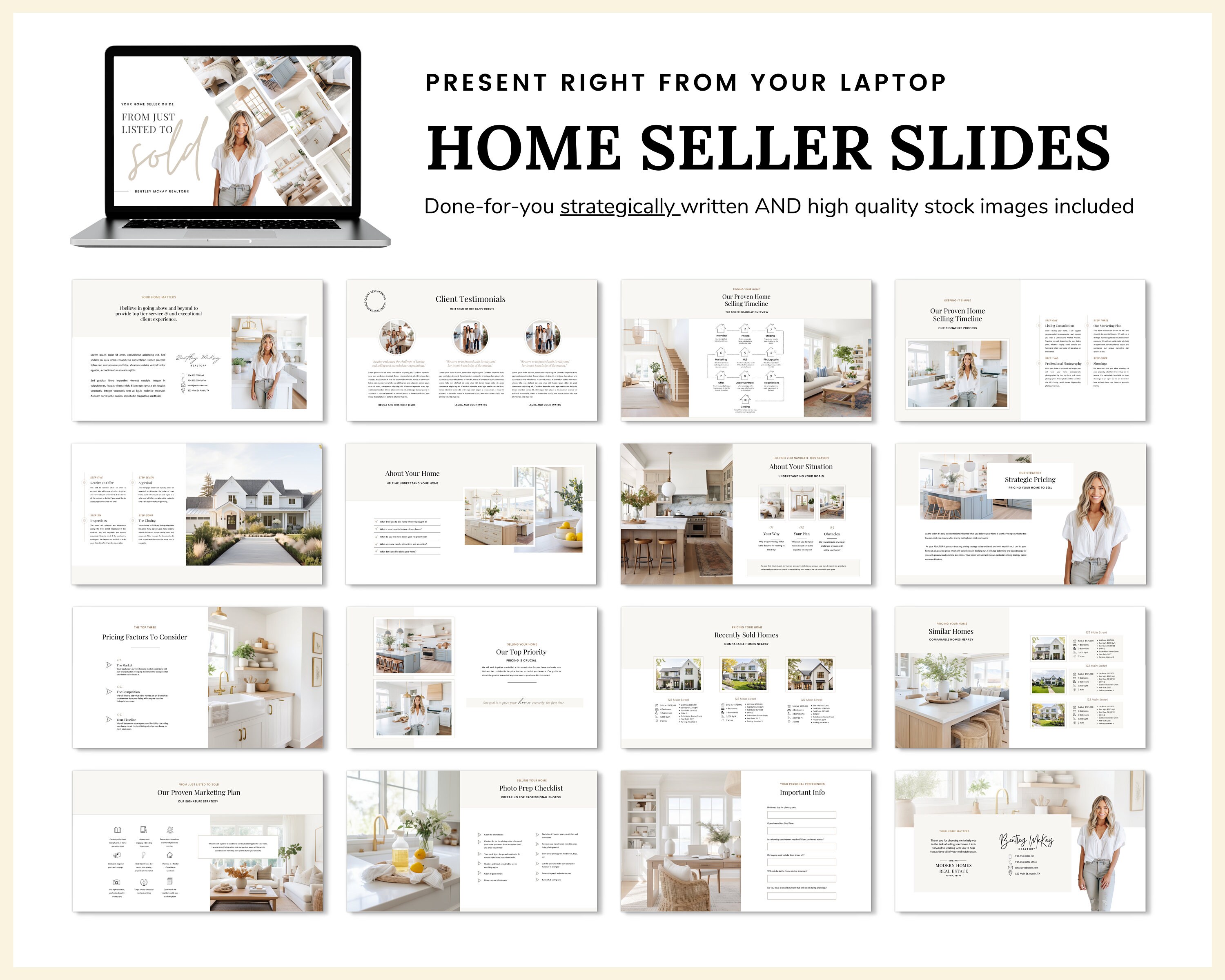 Real Estate Seller Guide & Home Buyer Guide Bundle | Presentation ...