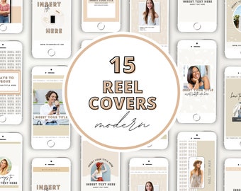 15 Instagram Reel Templates | Canva Templates for Instagram Reels | Canva Templates for Entrepreneurs | Reel Cover Template | Canva Template