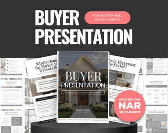 Real Estate Home Buyer Presentation | NAR Settlement | Real Estate Marketing | Buyer Consultation Canva Template | Home Buyer Guide | Canva