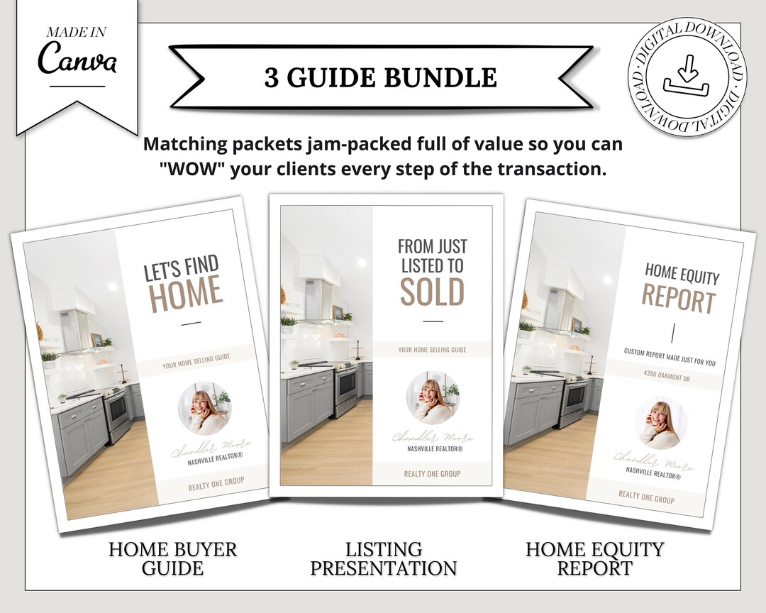 Real Estate GUIDE BUNDLE | Seller Guide | Home Buyer Guide | Home ...
