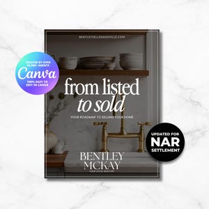 Real Estate Home Seller Guide: 42-Page Canva Template (Digital Download) Real Estate Home Listing Presentation