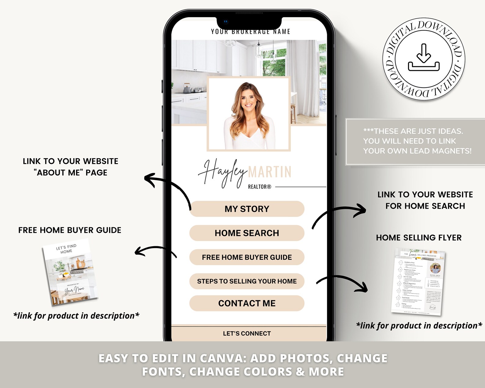 Link in Bio Instagram Template | Real Estate Marketing | Instagram ...