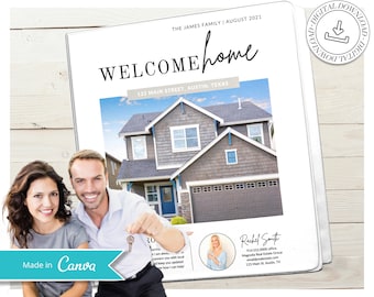 Guía de cierre para clientes de bienes raíces Paquete de salida / Carpeta de vivienda nueva / Paquete de comprador / Marketing inmobiliario / Plantilla Canva para compradores de vivienda inmobiliaria
