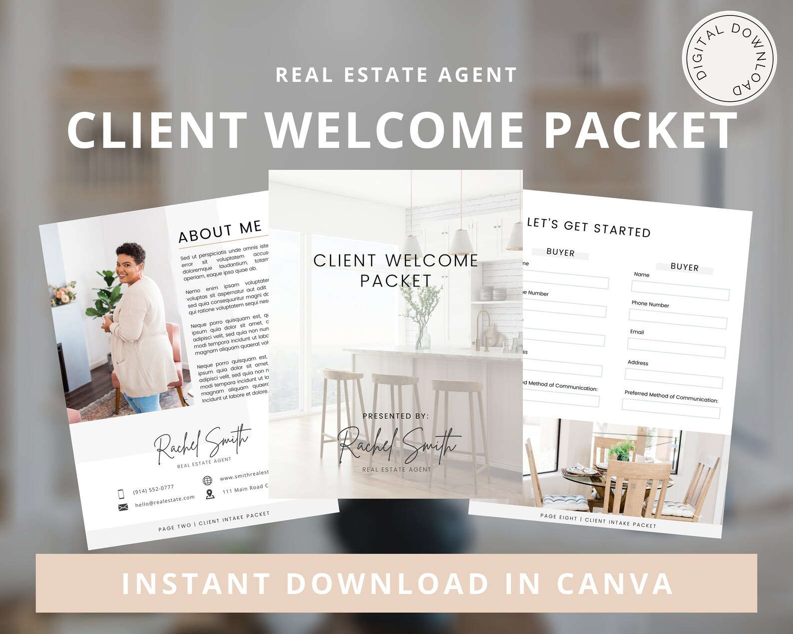 NEW Real Estate Client Packet Realtor Home Buyer Etsy