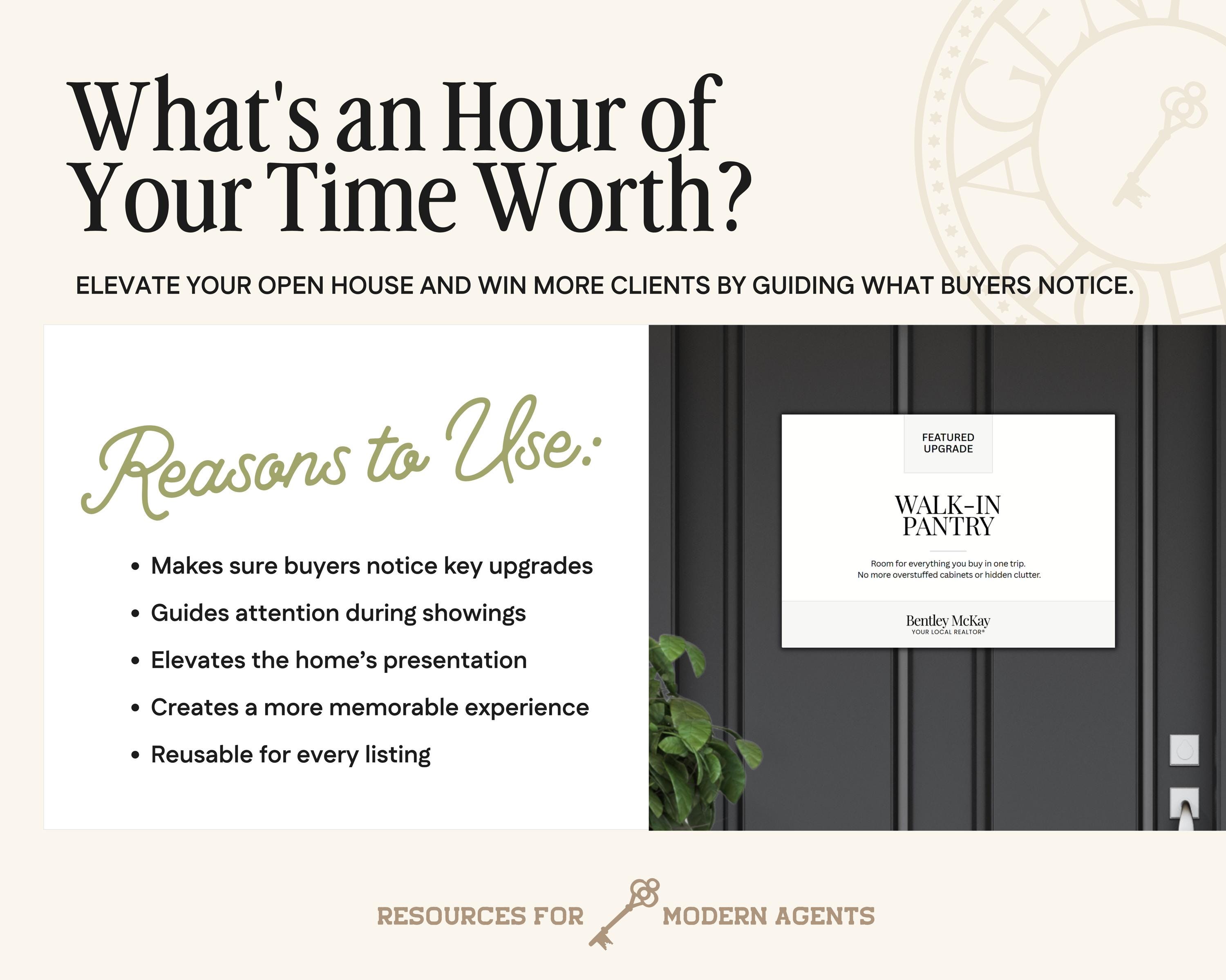 Local Highlight Sign Open House Feature Signs | Real Estate Feature Highlight Cards ...